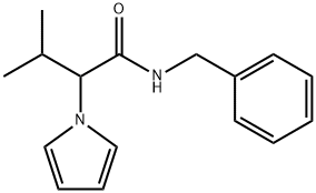 N-benzyl-3-methyl-2-(1H-pyrrol-1-yl)butanamide 구조식 이미지