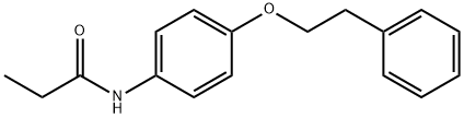 N-[4-(2-phenylethoxy)phenyl]propanamide 구조식 이미지