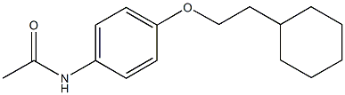 N-[4-(2-cyclohexylethoxy)phenyl]acetamide Structure