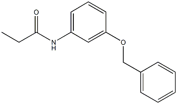 N-[3-(benzyloxy)phenyl]propanamide 구조식 이미지