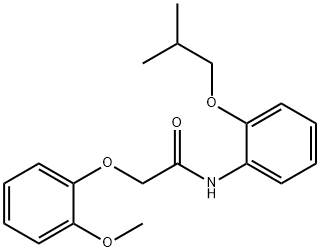 N-(2-isobutoxyphenyl)-2-(2-methoxyphenoxy)acetamide Structure