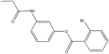 3-(propionylamino)phenyl 2-bromobenzoate Structure