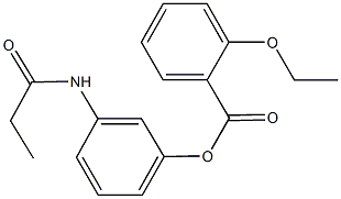 3-(propionylamino)phenyl 2-ethoxybenzoate Structure