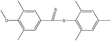 mesityl 4-methoxy-3,5-dimethylbenzenecarbodithioate 구조식 이미지