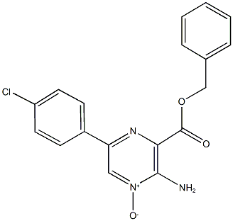 benzyl 3-amino-6-(4-chlorophenyl)pyrazine-2-carboxylate 4-oxide Structure