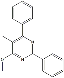 methyl 5-methyl-2,6-diphenylpyrimidin-4-yl ether Structure