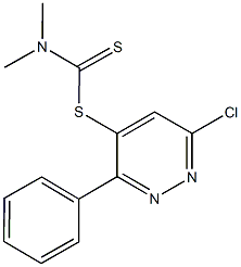 6-chloro-3-phenylpyridazin-4-yl dimethyldithiocarbamate Structure