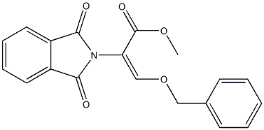 methyl 3-(benzyloxy)-2-(1,3-dioxo-1,3-dihydro-2H-isoindol-2-yl)acrylate Structure