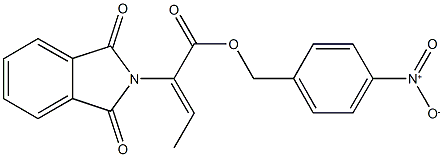 4-nitrobenzyl 2-(1,3-dioxo-1,3-dihydro-2H-isoindol-2-yl)-2-butenoate 구조식 이미지