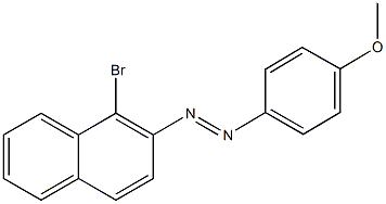 4-[(1-bromo-2-naphthyl)diazenyl]phenyl methyl ether 구조식 이미지