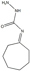 N-cycloheptylidenehydrazinecarboxamide 구조식 이미지