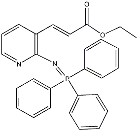 ethyl 3-{2-[(triphenylphosphoranylidene)amino]pyridin-3-yl}acrylate Structure