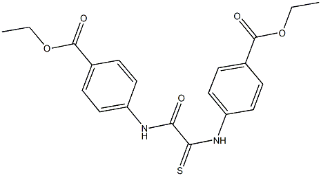 ethyl 4-({2-[4-(ethoxycarbonyl)anilino]-2-oxoethanethioyl}amino)benzoate 구조식 이미지