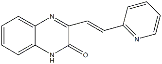 3-(2-pyridin-2-ylvinyl)quinoxalin-2(1H)-one 구조식 이미지