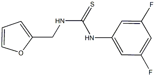 N-(3,5-difluorophenyl)-N'-(2-furylmethyl)thiourea 구조식 이미지