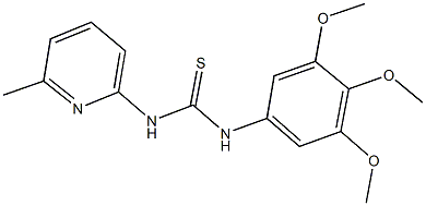 N-(6-methyl-2-pyridinyl)-N'-(3,4,5-trimethoxyphenyl)thiourea 구조식 이미지