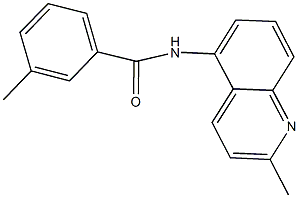 3-methyl-N-(2-methyl-5-quinolinyl)benzamide Structure