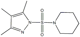 1-[(3,4,5-trimethyl-1H-pyrazol-1-yl)sulfonyl]piperidine Structure