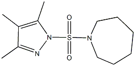 1-[(3,4,5-trimethyl-1H-pyrazol-1-yl)sulfonyl]azepane Structure