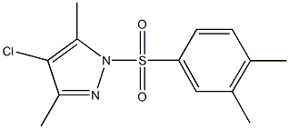 4-chloro-1-[(3,4-dimethylphenyl)sulfonyl]-3,5-dimethyl-1H-pyrazole 구조식 이미지