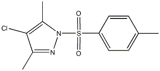 4-chloro-3,5-dimethyl-1-[(4-methylphenyl)sulfonyl]-1H-pyrazole Structure