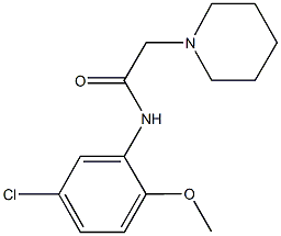 N-(5-chloro-2-methoxyphenyl)-2-(1-piperidinyl)acetamide Structure