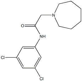 2-(1-azepanyl)-N-(3,5-dichlorophenyl)acetamide Structure
