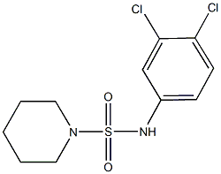 N-(3,4-dichlorophenyl)-1-piperidinesulfonamide 구조식 이미지