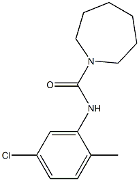 N-(5-chloro-2-methylphenyl)-1-azepanecarboxamide 구조식 이미지