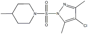 1-[(4-chloro-3,5-dimethyl-1H-pyrazol-1-yl)sulfonyl]-4-methylpiperidine Structure