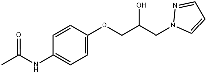 N-{4-[2-hydroxy-3-(1H-pyrazol-1-yl)propoxy]phenyl}acetamide 구조식 이미지