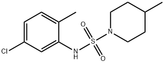 N-(5-chloro-2-methylphenyl)-4-methyl-1-piperidinesulfonamide Structure