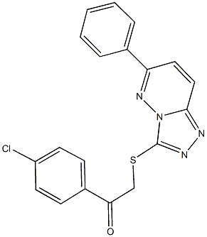 1-(4-chlorophenyl)-2-[(6-phenyl[1,2,4]triazolo[4,3-b]pyridazin-3-yl)sulfanyl]ethanone Structure
