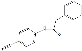 N-(4-cyanophenyl)-2-phenylacetamide 구조식 이미지
