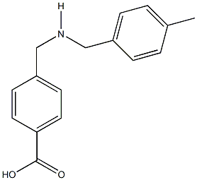 4-{[(4-methylbenzyl)amino]methyl}benzoic acid Structure