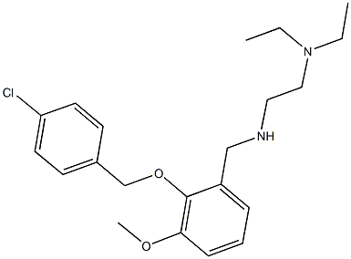 N-{2-[(4-chlorobenzyl)oxy]-3-methoxybenzyl}-N-[2-(diethylamino)ethyl]amine Structure