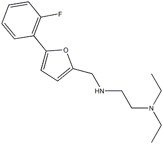 N-[2-(diethylamino)ethyl]-N-{[5-(2-fluorophenyl)-2-furyl]methyl}amine 구조식 이미지