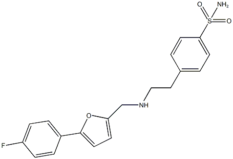 4-[2-({[5-(4-fluorophenyl)-2-furyl]methyl}amino)ethyl]benzenesulfonamide Structure