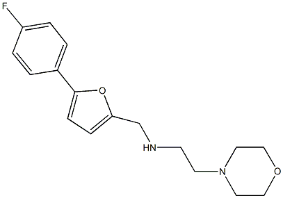 N-{[5-(4-fluorophenyl)-2-furyl]methyl}-N-[2-(4-morpholinyl)ethyl]amine 구조식 이미지