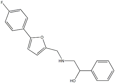 2-({[5-(4-fluorophenyl)-2-furyl]methyl}amino)-1-phenylethanol Structure