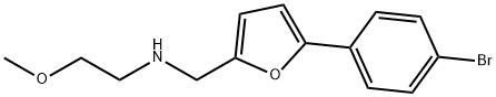 N-{[5-(4-bromophenyl)-2-furyl]methyl}-N-(2-methoxyethyl)amine Structure