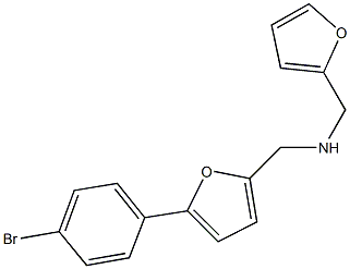 [5-(4-bromophenyl)-2-furyl]-N-(2-furylmethyl)methanamine 구조식 이미지