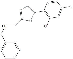 N-{[5-(2,4-dichlorophenyl)-2-furyl]methyl}-N-(3-pyridinylmethyl)amine 구조식 이미지