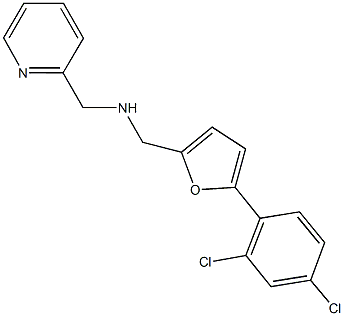 N-{[5-(2,4-dichlorophenyl)-2-furyl]methyl}-N-(2-pyridinylmethyl)amine 구조식 이미지