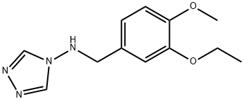 N-(3-ethoxy-4-methoxybenzyl)-N-(4H-1,2,4-triazol-4-yl)amine Structure