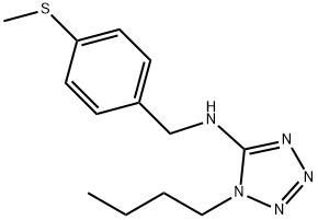 N-(1-butyl-1H-tetraazol-5-yl)-N-[4-(methylsulfanyl)benzyl]amine Structure