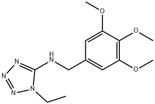 N-(1-ethyl-1H-tetraazol-5-yl)-N-(3,4,5-trimethoxybenzyl)amine 구조식 이미지