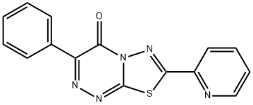 3-phenyl-7-(2-pyridinyl)-4H-[1,3,4]thiadiazolo[2,3-c][1,2,4]triazin-4-one Structure