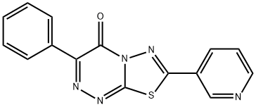 3-phenyl-7-(3-pyridinyl)-4H-[1,3,4]thiadiazolo[2,3-c][1,2,4]triazin-4-one 구조식 이미지