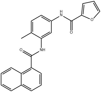 N-[4-methyl-3-(1-naphthoylamino)phenyl]-2-furamide 구조식 이미지